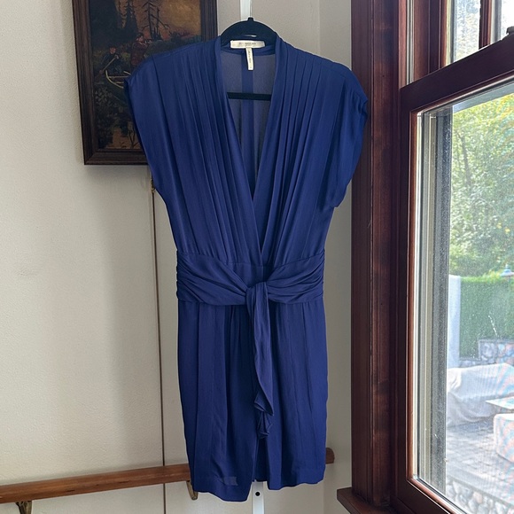 Vintage BCBGMaxAzria runway Blue/blueish purple Mini Dress - Picture 1 of 6